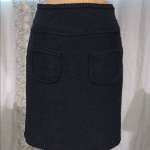 Nanette Lepore Black skirt. Wool & Poly Blend